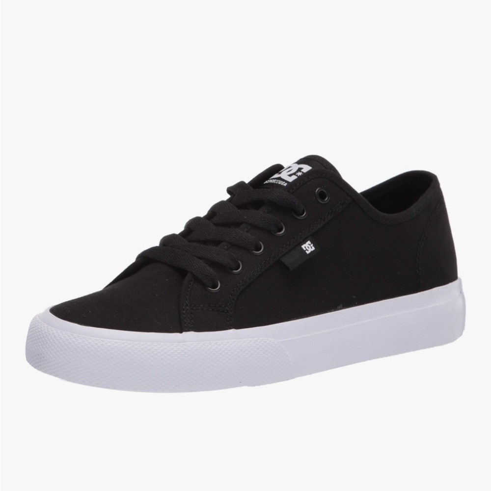 DC Classic Black Canvas Sneakers